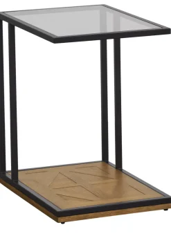 Havertys Coen Accent Table Oak Natural Clearance