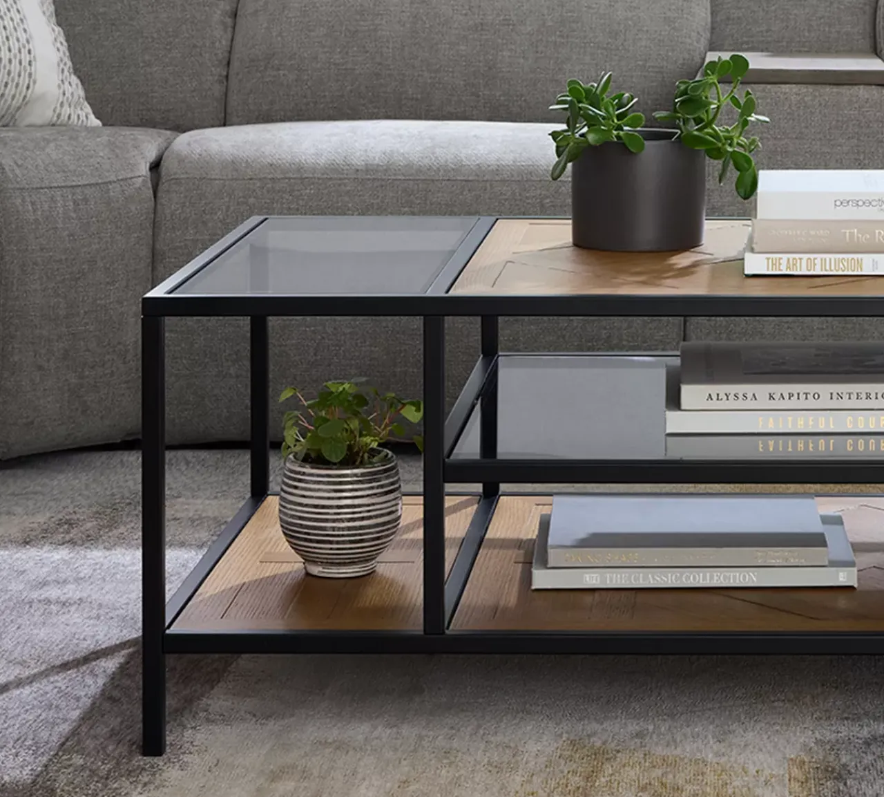 Havertys Coen Coffee Table Oak Natural New