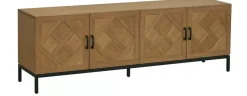 Havertys Coen Media Console Oak Natural