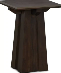 Havertys Copley Square Chairside Table Espresso