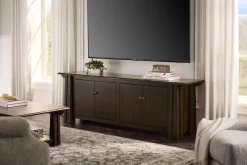 Havertys Copley Square Media Console Espresso Sale