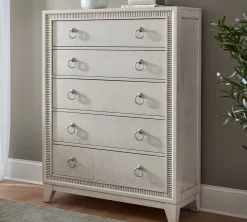 Havertys Corsica Drawer Chest Pearl White