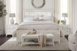 Havertys Corsica Nightstand Pearl White
