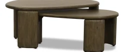Havertys Cruz Bunching Coffee Table Cocoa Brown Outlet