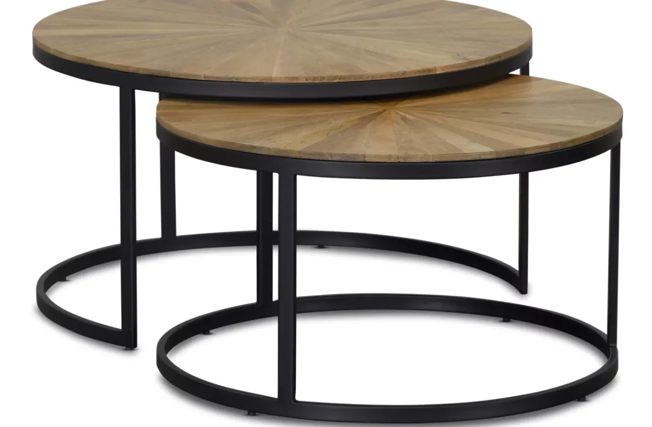 Havertys Cyrus Bunching Coffee Table Natural Mango Outlet