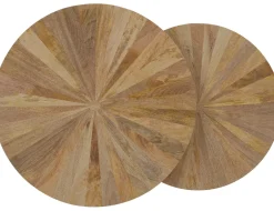Havertys Cyrus Bunching Side Table Natural Mango Outlet