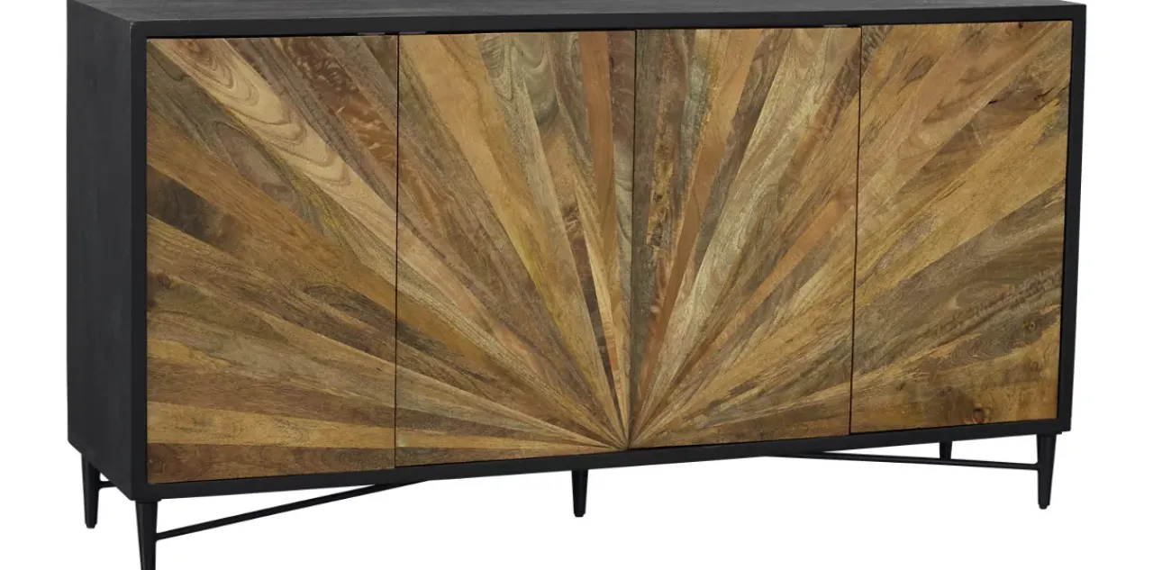 Havertys Cyrus Entertainment Console Natural Mango New