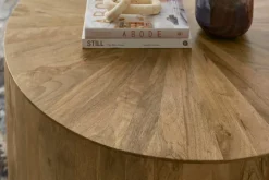 Havertys Cyrus Round Coffee Table Natural Mango Hot