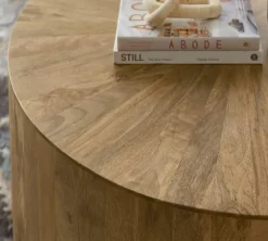 Havertys Cyrus Round Coffee Table Natural Mango Hot