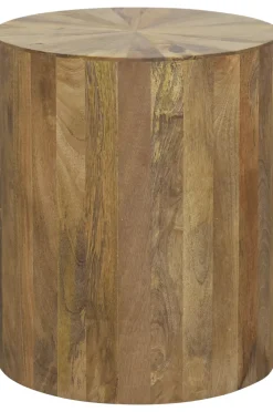 Havertys Cyrus Round End Table Natural Mango Online