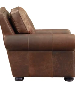 Havertys Dakota Chair American Bison Walnut- Tooled Clearance