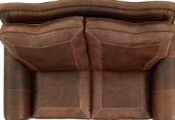 Havertys Dakota Loveseat American Bison Walnut- Tooled Clearance