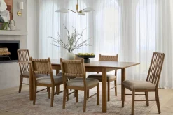 Havertys Davenport Slat Back Chair Caramel