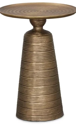 Havertys Dawsen Accent Table Antique Brass Hot