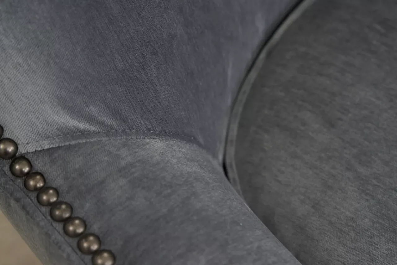 Havertys Delphine Wingback Accent Chair Plush Slate Discount