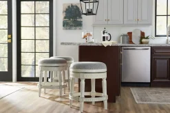 Havertys Draper Backless Barstool Hot