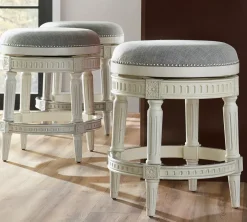 Havertys Draper Backless Barstool Hot