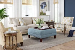 Havertys Elise Cocktail Ottoman Hot