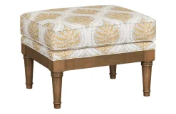 Havertys Elise Wooden Accent Ottoman Hot