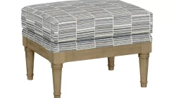 Havertys Elise Wooden Accent Ottoman Hot
