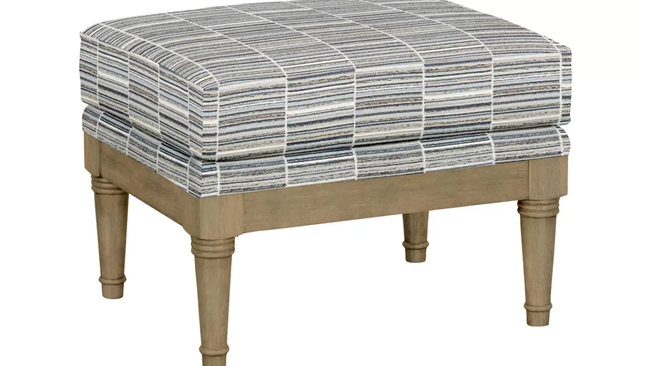Havertys Elise Wooden Accent Ottoman Hot