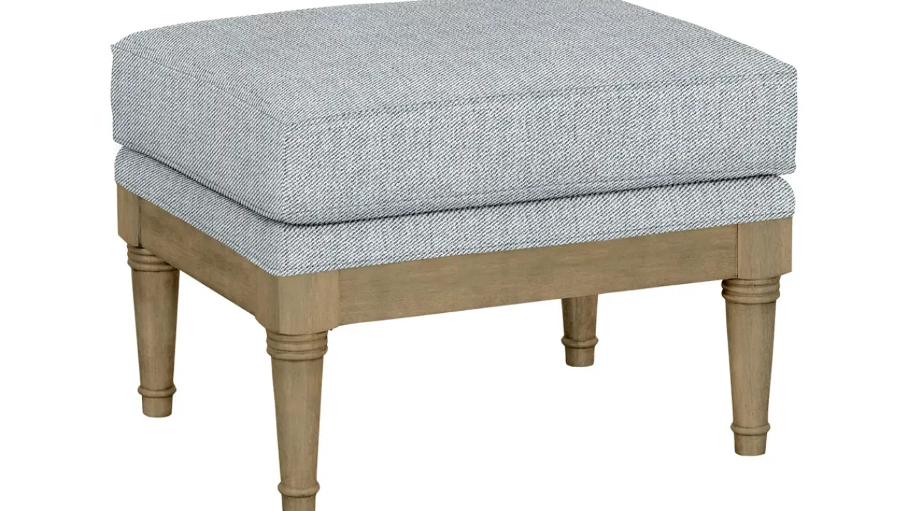 Havertys Elise Wooden Accent Ottoman Hot