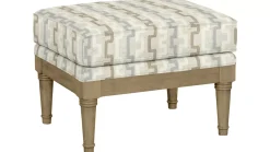 Havertys Elise Wooden Accent Ottoman Hot