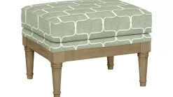 Havertys Elise Wooden Accent Ottoman Hot