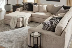 Havertys Elizabeth Cocktail Ottoman Anderson Champagne Clearance