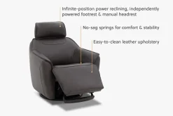 Havertys Elton Power Swivel Recliner Discount