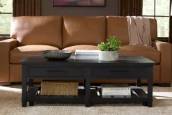 Havertys Everett Coffee Table Black Clearance