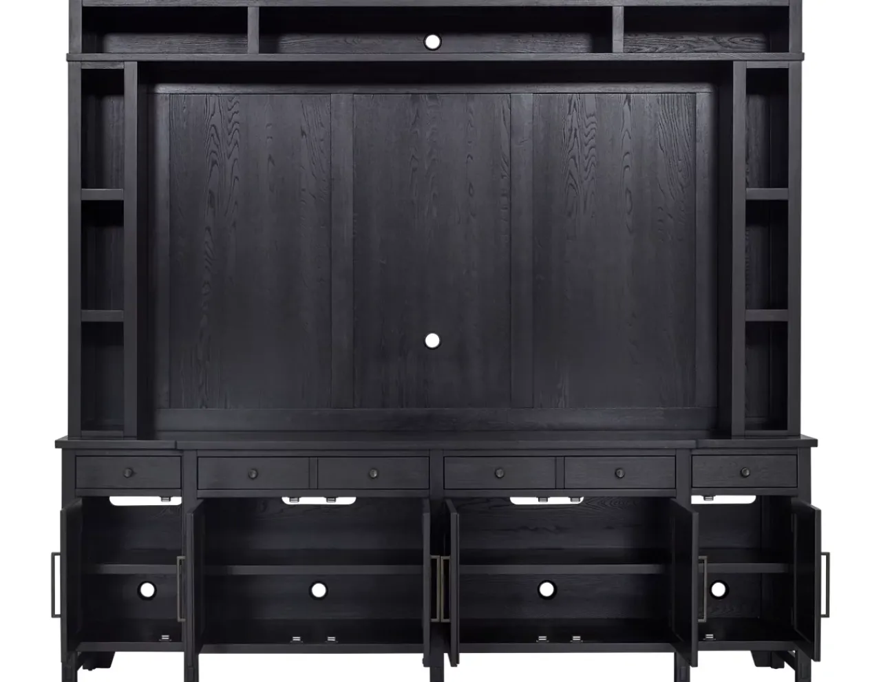 Havertys Everett Entertainment Center Black Clearance