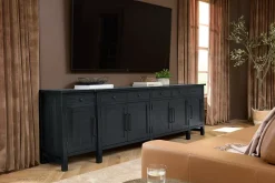 Havertys Everett Media Console Black Discount