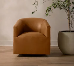 Havertys Ford Barrel Swivel Chair Clearance
