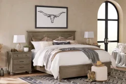 Havertys Forest Park Drawer Nightstand Gray