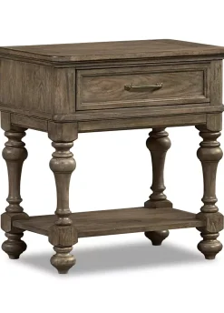 Havertys Forest Park Nightstand Gray Outlet