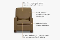 Havertys Fraser Manual Recliner Sale