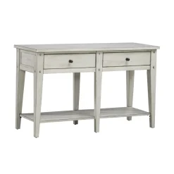 Havertys Freeport Sofa Table Weathered White Outlet