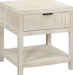 Havertys Ginny End Table White Washed Clearance