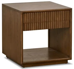Havertys Graham Drawer End Table Brown Discount