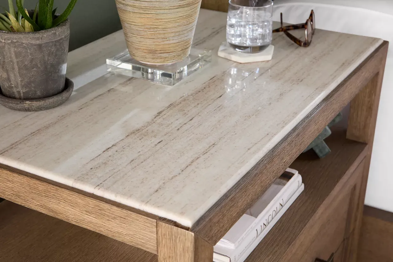 Havertys Hampton Marble Top Nightstand Online