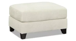 Havertys Harmony Ottoman Montera Whitesand New