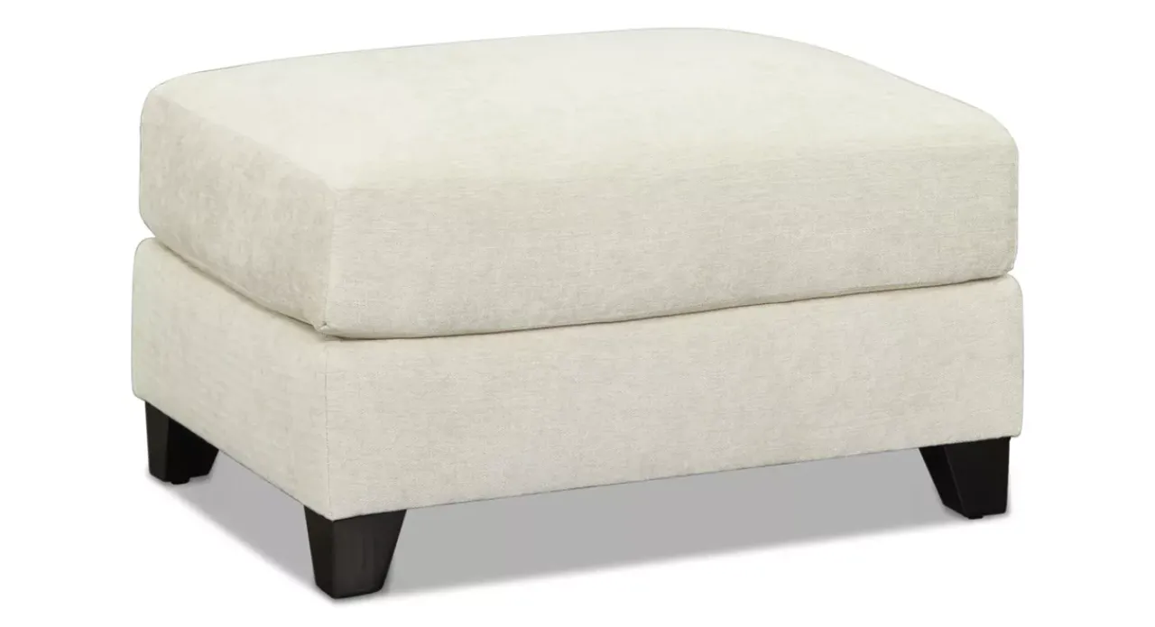 Havertys Harmony Ottoman Montera Whitesand New