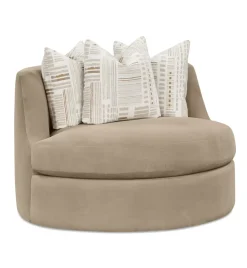 Havertys Harmony Swivel Chair Bella Toast New