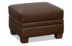 Havertys Hattie Ottoman Berrington Chocolate New