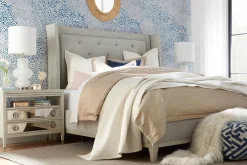 Havertys Hyde Park Nightstand Heather Grey Clearance