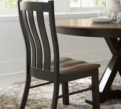 Havertys Jamestown Slat Back Chair Auburn Onyx