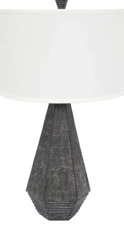 Havertys Jareth Table Lamp Black-CVC AZVP138BLK