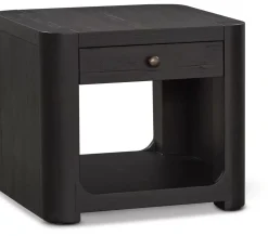 Havertys Kasten End Table Ebony Whiskey Discount