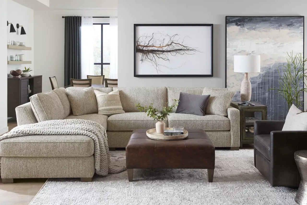 Havertys Katrina Ottoman New
